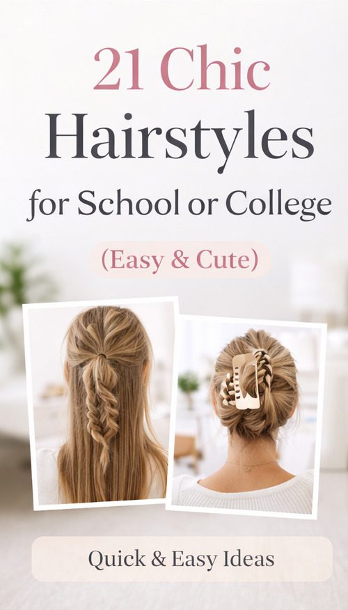 21 Chic Hairstyles for School or College