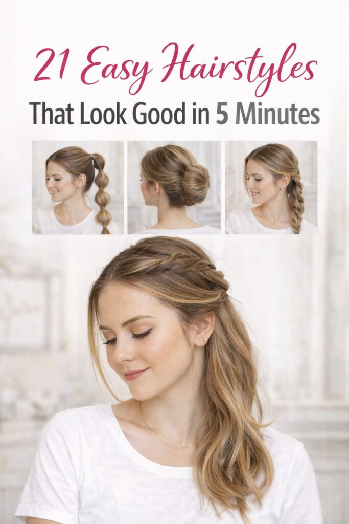 21 Easy Hairstyles That Look Good in 5 Minutes