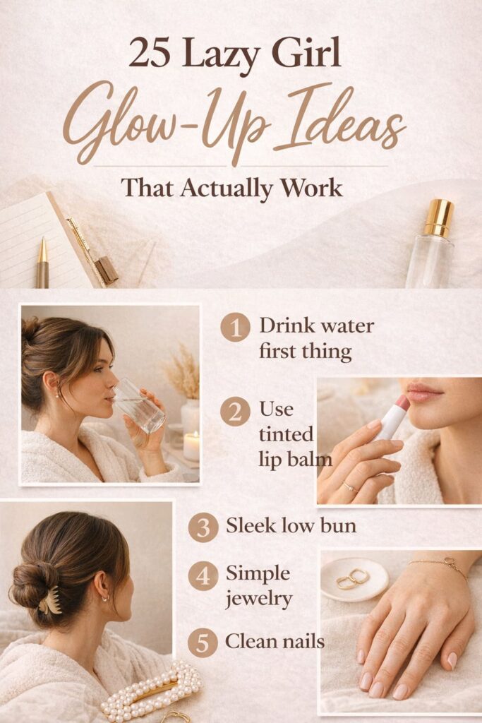 First 5 lazy firl glow up ideas